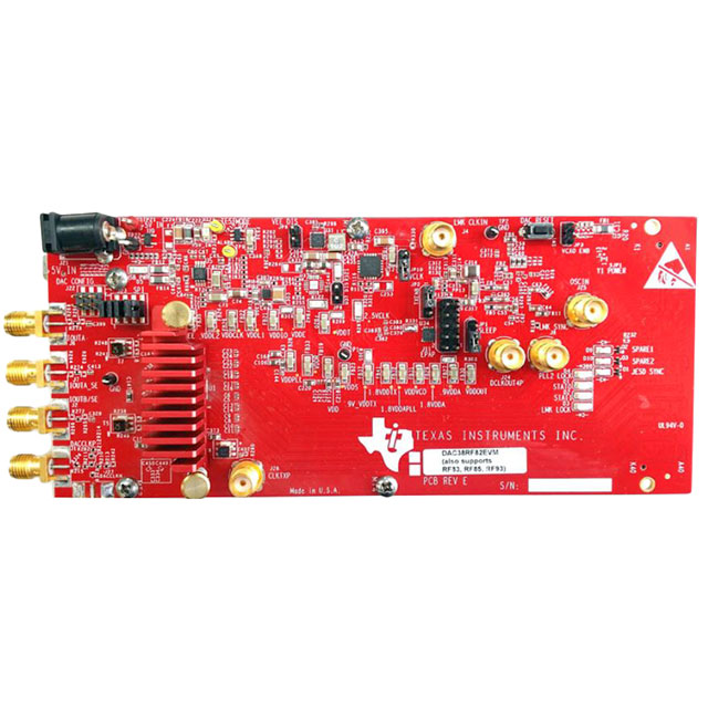 DAC38RF82EVM Texas Instruments  Cartes d'évaluation - Convertisseurs numériques-analogiques (DAC)